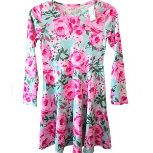 Spring Floral Girls Kids Dress